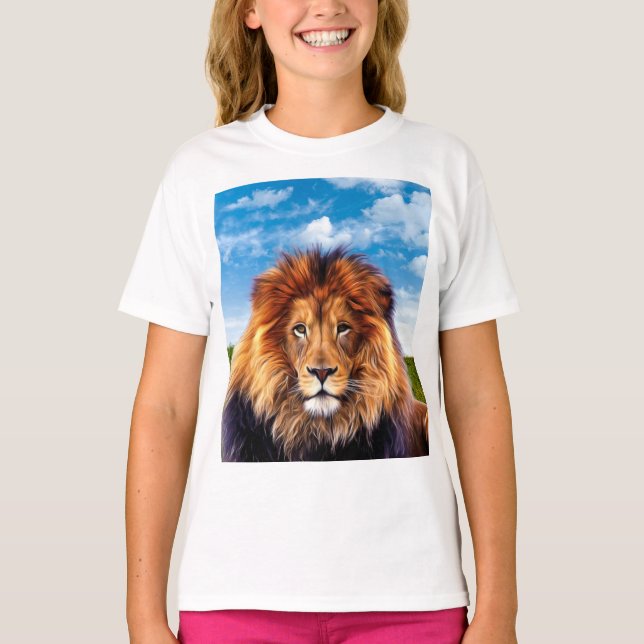 T-shirt Lion le roi de la forêt (Devant)