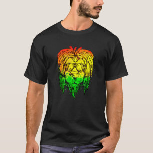 T-shirt Lion Lunettes de soleil Rastafari Dreadlock Reggae