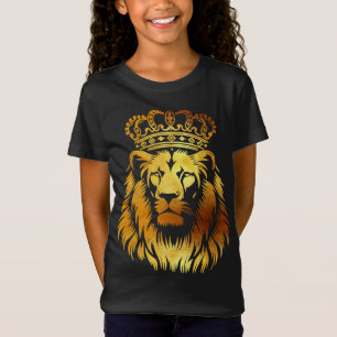 T-Shirt Lion majestueux couronné - Art royal
