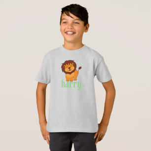 T-shirt lion mignon avec ton nom