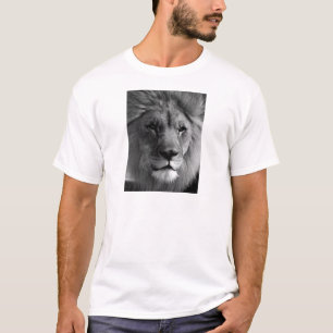 T-shirt Lion noir et blanc