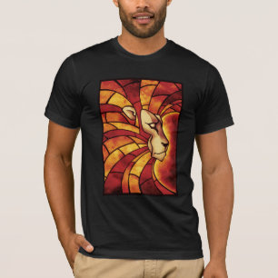 T-shirt Lion of Judah - Colour Lion Rasta