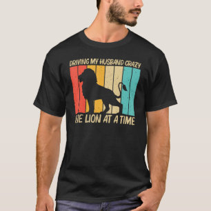 T-shirt Lion Pour Femmes Filles Lion Jungle Safari Animal