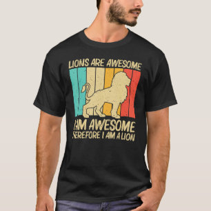 T-shirt Lion Pour Hommes Femmes Safari Africain Zoo Animal
