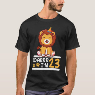 T-shirt Lion Roarrr J'ai 23 ans Happy My Birthday You