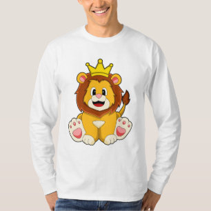 T-shirt Lion roi avec couronne
