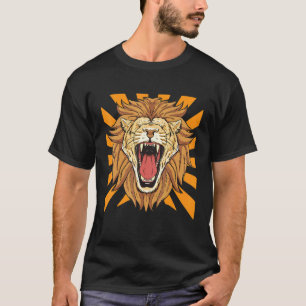 T-shirt Lion rugissant en colère