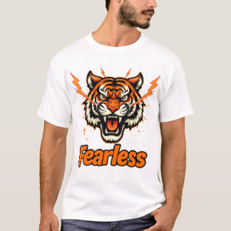 T-shirt Lion sans peur – Conception audacieuse de streetwe
