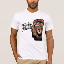 T-shirt Lion sans peur et fabuleuse fierté