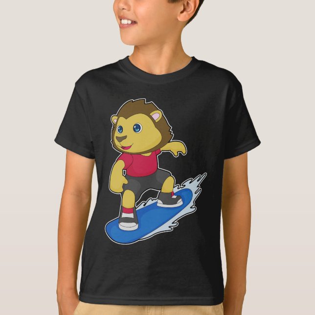 T-shirt Lion Snowboard (Devant)