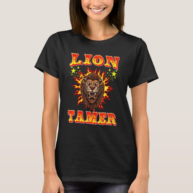 T-shirt Lion Tamer Trainer Cirque Personnel Carnaval Artis (Devant)