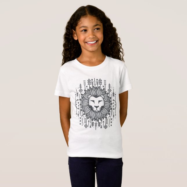 T-Shirt Lion tribal (Devant entier)