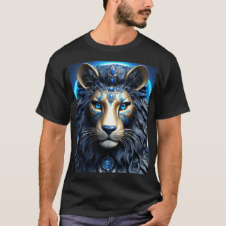T-shirt "Lion tribal majestueux"