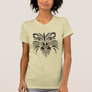 T-shirt Lion tribal noir 2