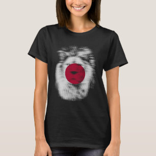 T-shirt Lion Trippy Japon Drapeau japonais EDM raves techn