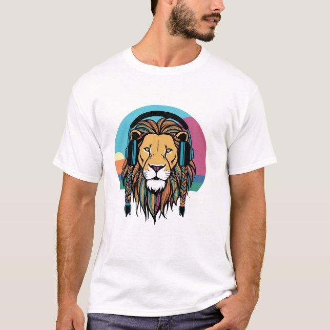 T-shirt lion vibes (Devant)