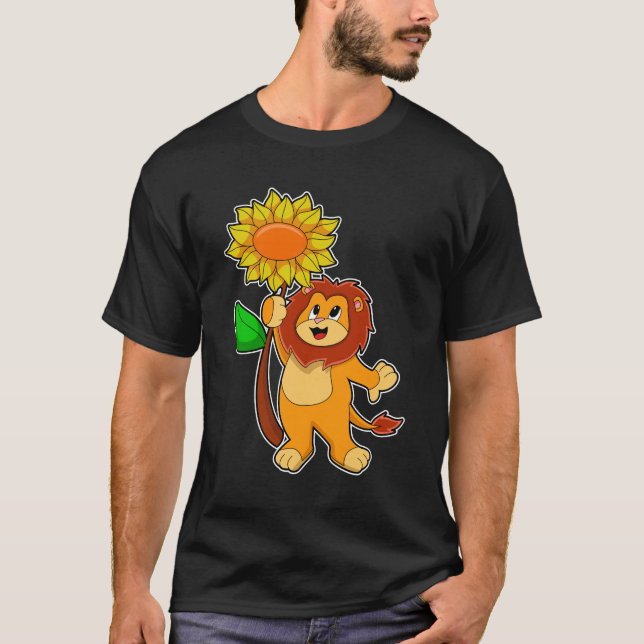 T-shirt Lion with Flower (Devant)