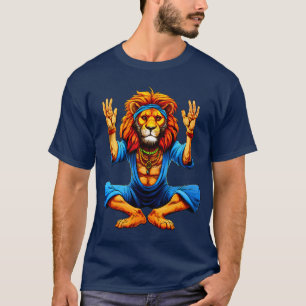 T-shirt Lion Yoga