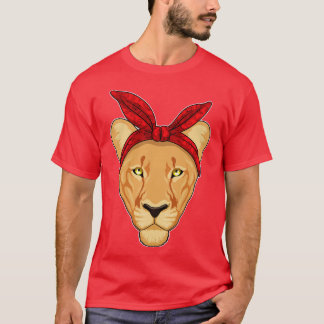 T-shirt Lioness with bandana