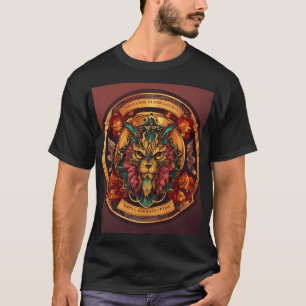 T-shirt Lion's Legacy : Explore Tribal Majesty in Geometry