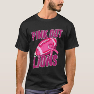 T-shirt Lions Pink Out Football S'attaquer au cancer du se