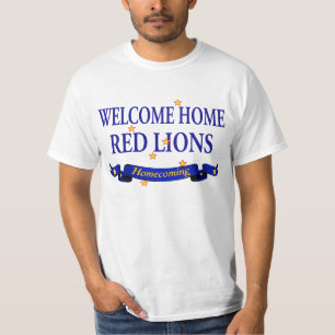 T-shirt Lions rouges à la maison bienvenus