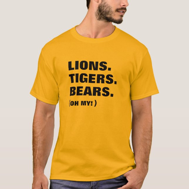 T-shirt Lions. Tigres. Ours (Devant)