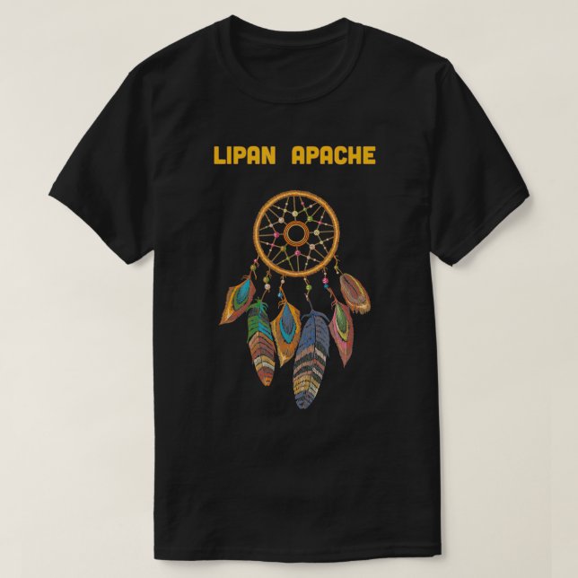 T-shirt Lipan APACHE Autochtone Américain Catcher de rêve  (Design devant)