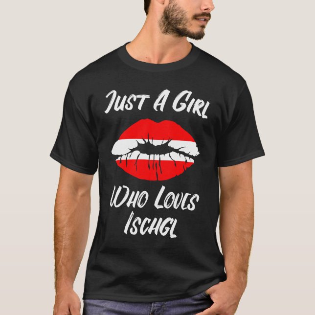 T-shirt Lips Mouth Love Austria Flag Ischgl (Devant)