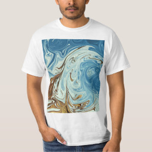 T-shirt Liquide pour motif abstrait