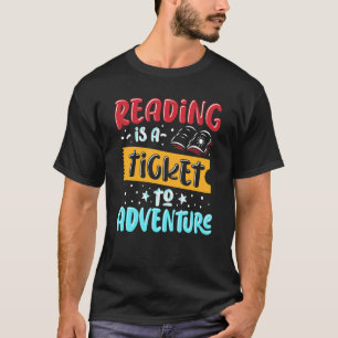 T-shirt Lire Billet Aventure Bibliothèque Enseignant B