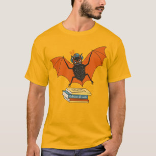 T-shirt Lire Chauve-Souris   Bibliothécaire fantaisiste av