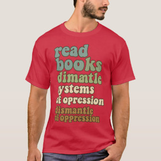 T-shirt lire des livres boire du café démanteler les systè