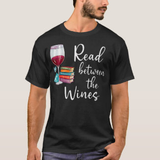 T-shirt Lire entre les vins Je suis juste une fille qui ai