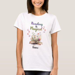 T-shirt Lire est Magique Livre Amateurs Citer tendance Whi