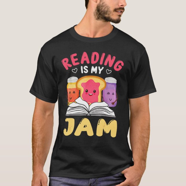 T-shirt Lire Est Mon Jam J'Aime Lire Livres Enseignant Ki (Devant)