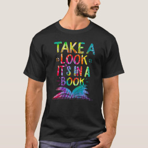 T-shirt Lire Jetez un oeil c'est dans un livre Tiedye Livr