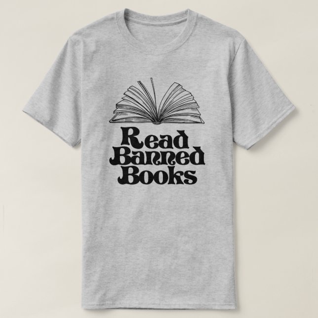 T-shirt Lire les livres interdits (Design devant)