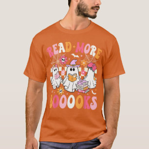 T-shirt Lire plus de livres fantômes lisant un livre amusa