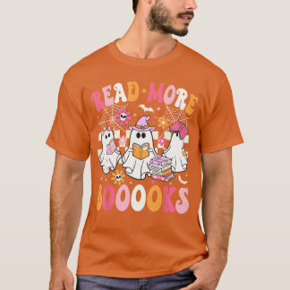 T-shirt Lire plus de livres fantômes lisant un livre amusa