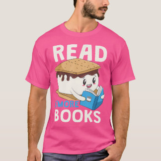 T-shirt Lire S'More Livres Camping Bookworm Boy Cute Libra