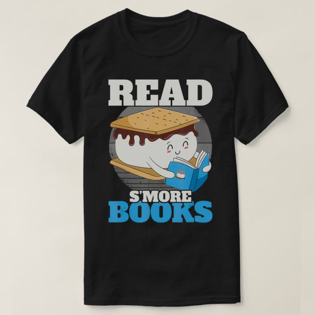 T-shirt Lire Smore Livres Camping Bookworm Boy Cute Librar (Design devant)
