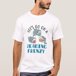 T-shirt Lire un prof français enseignant requin