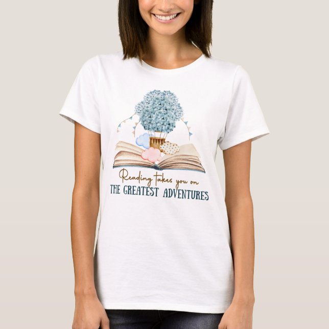 T-shirt Lire Vous Met Sur Les Plus Grandes Aventures (Devant)
