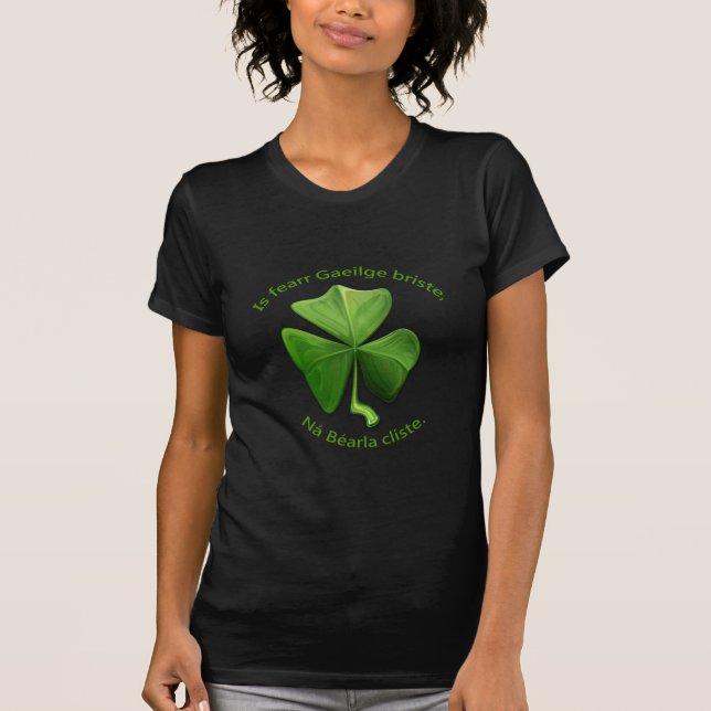T-shirt L'irlandais cassé est meilleur que l'anglais intel (Devant)