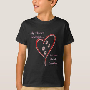 T-shirt L'irlandais Setter Heart Appartient