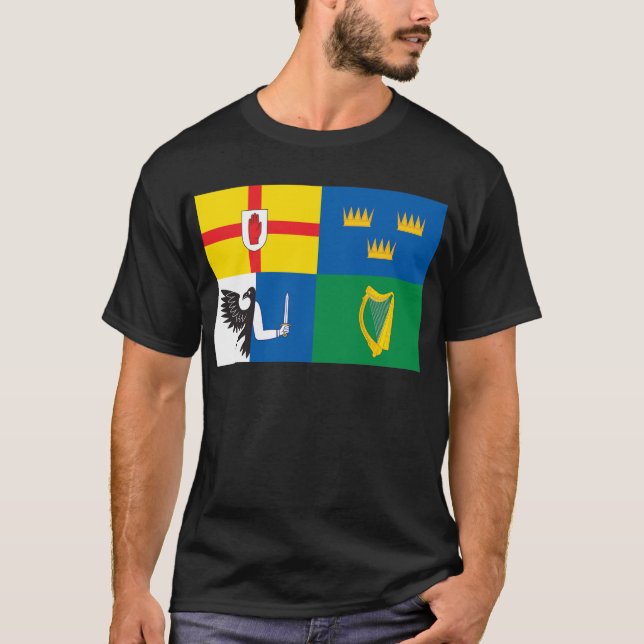 T-shirt L'Irlande (drapeau de quatre provinces) (Devant)