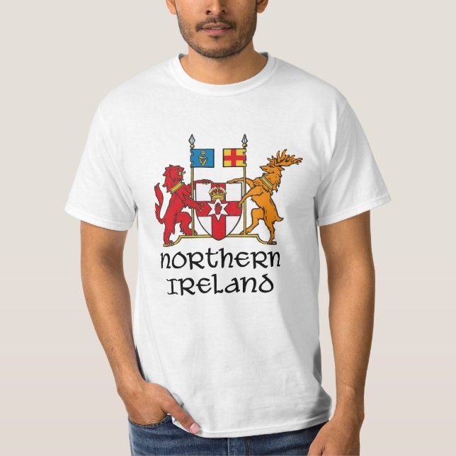 T-shirt L'IRLANDE DU NORD - drapeau/manteau des (Devant)