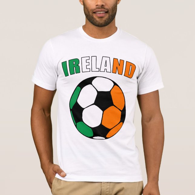 T-shirt L'Irlande Footy (lumière) (Devant)