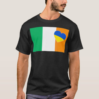 T-shirt L'Irlande Soutient Le Coeur Ukrainien Avec L'Ukrai